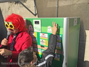 L'inaugurazione dell'ecocompattatore