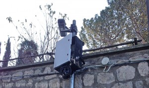 Viterbo - Il varco a fuoco in via Chigi