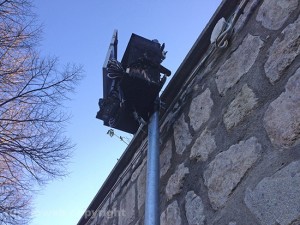 Viterbo - Il varco a fuoco in via Chigi