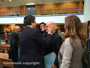 Il presidente del tribunale civile Capizzi saluta Pacioni