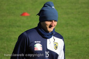 Sport - Calcio - Viterbese - Emilio Dierna durante l'allenamento di ieri