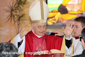 Viterbo - I vigili del fuoco festeggiano santa Barbara - Il cardinale Salvatore De Giorgi