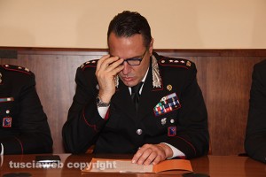 Il colonnello Mauro Conte legge il bilancio di fine anno