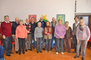 Traquinia - Il sindaco Mazzola con gli anziani del centro per l'Alzheimer
