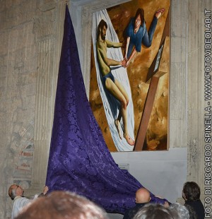 Viterbo -  “La Pietà” dell'artista Marco Zappa