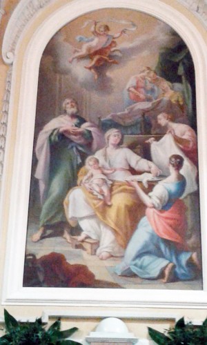 Nascita di san Giovanni Battista (pala altare maggiore) 