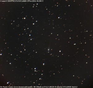 Le comete Panstarrs