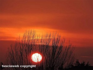 Tramonto a Viterbo