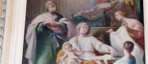 Nascita di san Giovanni Battista (pala altare maggiore)