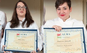 Le neo pasticciere Chiara Rossi e Francesca Antonelli