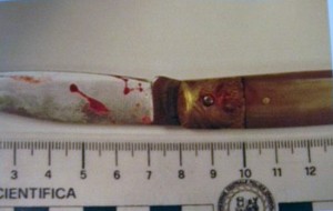 Viterbo - Polizia - Il coltello sequestrato
