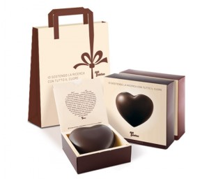 Cuore di cioccolato Telethon 