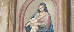 Ronciglione - L'affresco raffigurante la Madonna della Provvidenza