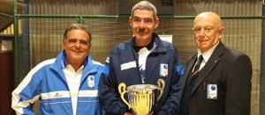 Sport - Bocce - La premiazione di Stefano Tommasi, vincitore del "Sesto trofeo Comitato"