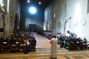 Viterbo - La messa natalizia dedicata agli studenti del Paolo Savi