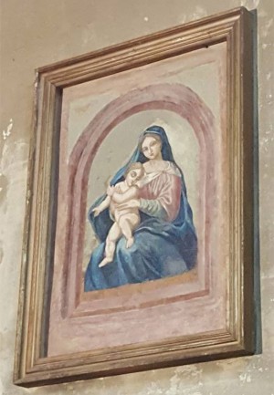 Ronciglione - L'affresco raffigurante la Madonna della Provvidenza