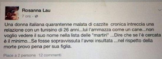 Il post di Rosanna Lau