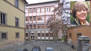 Il liceo scientifico Ruffino e nel riquadro la preside Maria Antonietta Bentivegna