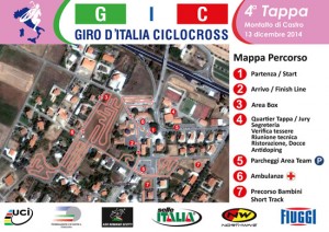 Pescia Romana - La mappa del Giro d'Italia ciclocross - Clicca sull'immagine per ingrandire
