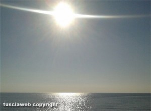 Il mare d'inverno a Montalto Marina