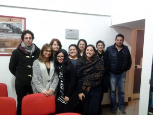 Gli allievi del master di archeologia giudiziaria che hanno partecipato alla cerimonia 