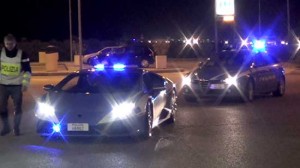 In azione la Lamborghini Huracan della polizia