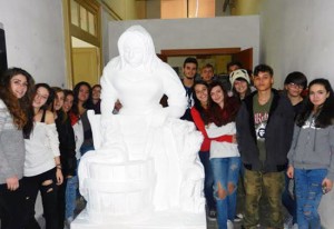 Vignanello - La lavandaia realizzata dagli studenti del Midossi 