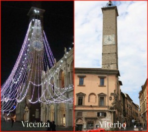 Natale a Vicenza e a Viterbo