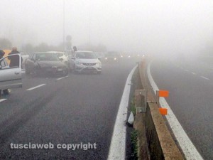 Viterbo - Maxi tamponamento sulla Superstrada