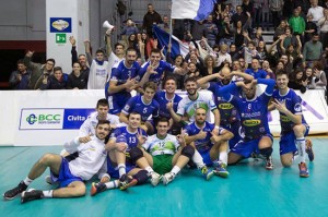 Sport - Pallavolo - Tuscania volley - La squadra dopo la vittoria nel derby della Tuscia