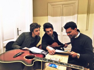 Lorenzo e Giorgio Cantarini con Miguel Gobbo Diaz