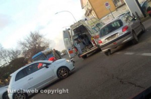 Viterbo - L'incidente sulla Teverina 