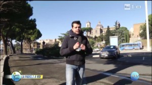 Viterbo - Strade colabrodo - Il giornalista Rai Domenico Marocchi 