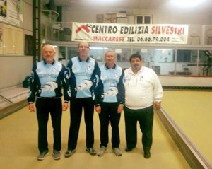 Sport - Bocce - Paolo Crescimbeni, Paolo Federici e Sesto Sterpa della Polisportiva Oriolo