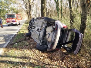 Civita Castellana - L'incidente in località Quartaccio