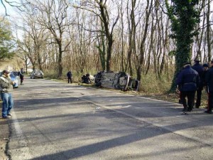 Civita Castellana - L'incidente in località Quartaccio