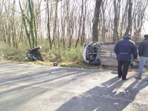 Civita Castellana - L'incidente in località Quartaccio