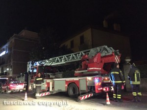 L'intervento dei vigili del fuoco