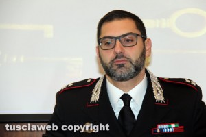 Viterbo - Carabinieri - Il comandante della cpmpagnia Raffaele Gesmundo
