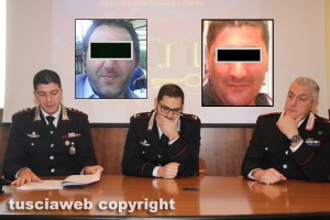 Viterbo - Carabinieri - Operazione House keys - Nei due riquadri in alto gli arrestati