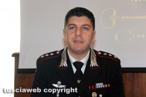 Viterbo - Carabinieri - Il comandante del Nucleo investigativo Giovanni Martufi 