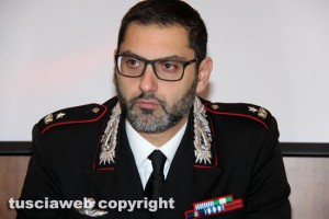 Viterbo - Carabinieri - Il comandante della cpmpagnia Raffaele Gesmundo 