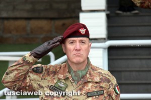 Viterbo - Scuola sottufficiali dell'Esercito - Il comandante Gabriele Toscani De Col