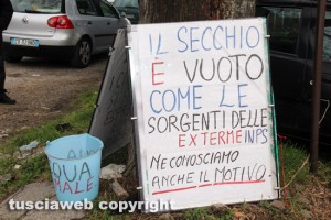 Viterbo - Ex terme Inps - Sit-in di protesta