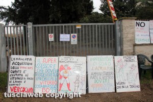 Viterbo - Ex terme Inps - Sit-in di protesta