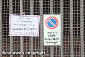 Viterbo - Ex terme Inps - Sit-in di protesta