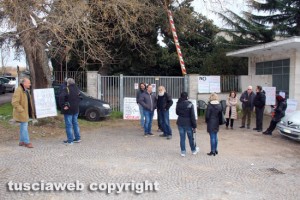 Viterbo - Ex terme Inps - Sit-in di protesta