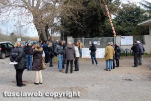 Viterbo - Ex terme Inps - Sit-in di protesta