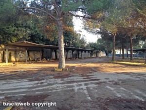 Viterbo - Cumulo di rifiuti nel parcheggio dell'ex Ok