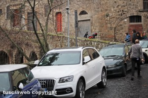 Viterbo - Pianoscarano - Varco elettronico danneggiato